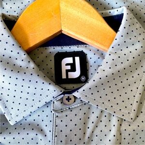 FootJoy ProDry Performance Lisle Men’s Medium “Dots” Golf Polo